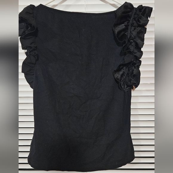 Chelsea & Violet - Women's Black Sleeveless Blouse Size L - Picture 5 of 5